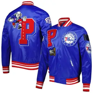 2023 Groothandel Mannen Custom Katoenen Fleece Baseball Jack Letterman Blank Capuchon Varsity Jack Op Maat Gemaakt Varsity Jack