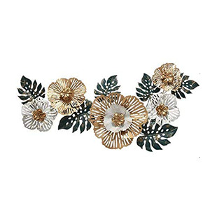 Handmade Nordic Style Gold <b>Black</b> <b>White</b> Metal Flower Wall Decor Creative Iron Ginkgo Leaf Wall <b>Ornament</b> for Contemporary Interior - Product Image 5