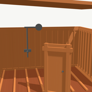 Piccola Casetta Tradizionale <span class=keywords><strong>in</strong></span> <span class=keywords><strong>Legno</strong></span> Impermeabile per Piscina con Doccia e Spogliatoio - Product Image 5
