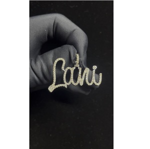 Luxury Street Style Hip Hop Diamond <b>Pendant</b> with 925 Sterling <b>Silver</b> Iced Out Jewelry <b>for</b> Women <b>Men</b> Use Available <b>for</b> Wholesale - Product Image 1