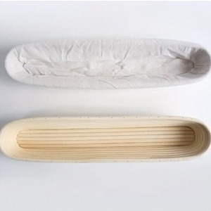 Handmade 10\" Oval Bamboo Sourdough Proofing <b>Basket</b> for Artisanal <b>Bread</b> for Home Kitchen Use - Product Image 6