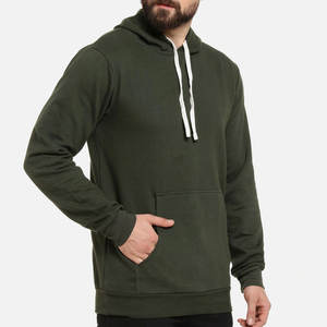Sweat à capuche surdimensionné pour homme, couleur vert olive, hiver, premium |   Pull en molleton 100% coton |   Sweat-shirt à capuche luxueux au toucher doux, contrasté - Product Image 5