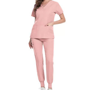 Uniforme d'infirmière en toile souple de haute qualité aux couleurs personnalisées Ensembles Nouvelle arrivée Costume d'infirmière d'hôpital - Product Image 3