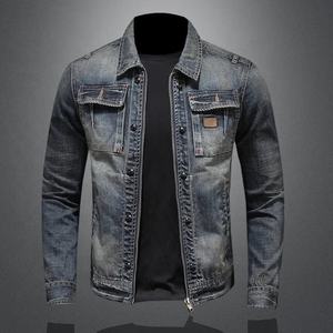 Chaqueta Vaquera Azul para Hombre, Diseño Nuevo, con Botones y Bolsillos, Chaqueta de Mezclilla para Hombre, Estilo Vaquero, Otoño Invierno, Talla Grande, Marca, Ropa de Abrigo - Product Image 5