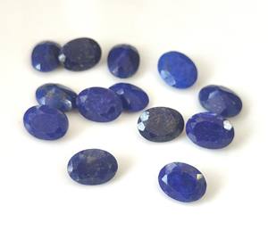 Piedra preciosa suelta de lapislázuli natural al por mayor, piedra preciosa azul facetada de corte ovalado para la fabricación de joyas, rango de tamaño 3x5mm-20x30mm - Product Image 4