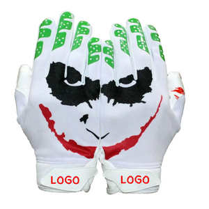 Gants de football américain brillants en gros pour adultes et jeunes Gants de sécurité personnalisés pour les sports de plein air - Product Image 6