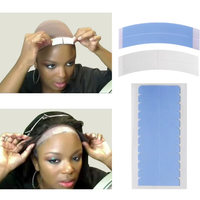 Ruban adhésif pour extensions de cheveux bleu, double face, adhésif puissant, ruban adhésif pour extensions de cheveux, remplacement de perruque, bande pour perruques en dentelle, toupet