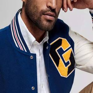 Fabricant de vêtements par Hosten Greek Enterprises Vestes pour hommes Manches en cuir de laine Hiver Streetwear Sports Vestes de baseball - Product Image 3