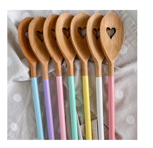 Cuchara de madera Esmalte de alta calidad Impreso Juego de cucharas de 2 piezas Proveedor al por mayor Utensilios de cocina Gadgets - Product Image 5