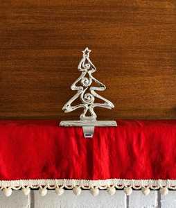Silver Handmade Metal Tree <b>Stocking</b> <b>Holder</b> For Decor in Christmas in Best Price - Product Image 6