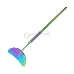 กระจกแต่งหน้าสเตนเลสสตีลน้ำหนักเบาออกแบบได้เองรูปพระจันทร์ครึ่งเสี้ยวสำหรับการต่อขนตา - Product Image 2