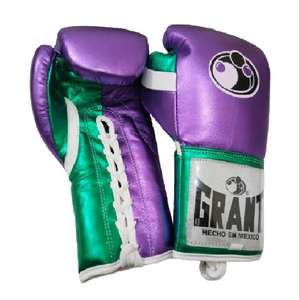 ถุงมือชกมวยสำหรับผู้ชายแบบผูกเชือก หนังวัวแท้ ยืดหยุ่นได้ สีเมทัลลิกมุก เงางามระดับมืออาชีพ - Product Image 3