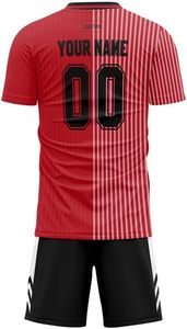 Camiseta de uniforme de fútbol con nombre y número de equipo personalizada para hombres, mujeres y jóvenes - Product Image 5