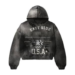 Pull tricoté décontracté grande taille pour femme, style streetwear, avec logo frontal délavé à l'acide et manches longues, collection Automne Hiver 2025 - Product Image 3