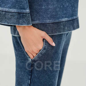 Pantalones vaqueros acampanados transpirables de secado rápido de último diseño, pantalones vaqueros Acampanados para mujer al por mayor - Product Image 6