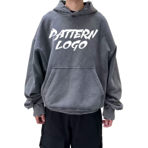 Sweats à capuche pour hommes grande taille - Sweat à capuche en polaire tendance et élégant, respirant, broderie et impression personnalisées, design uni - Product Image 1