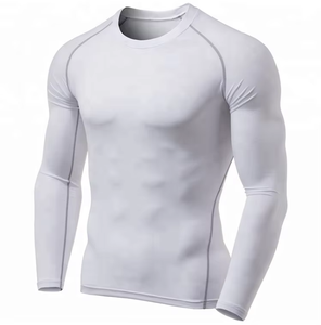 Ventes en gros OEM Logo personnalisé Chemises de protection contre les éruptions cutanées pour hommes Imprimées par transfert thermique UPF50 Protection solaire Compression Respirante Séchage rapide - Product Image 4