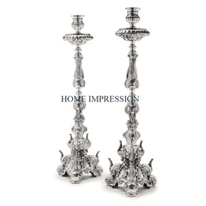 Antique Home Decor Fête de mariage Festival Bougeoir en métal Chandelier de bureau Centres de table Bougeoirs pour usage intérieur - Product Image 6