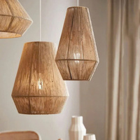 Abat-jour en jute tissé à la main pour lampes suspendues, lampes de table, lampes sur pied et lustres – Écologique, prix usine, Vietnam