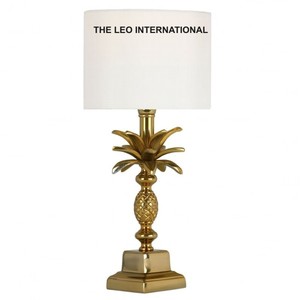 Nhôm Kim Loại Và Vải Hình Dạng Dứa Brass Antique Bảng Đèn <span class=keywords><strong>Fancy</strong></span> Phong Cách Chiếu Sáng Trang Trí Trang Trí Bảng Đèn - Product Image 1