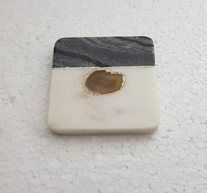 Sous-verre marron et multicolore en bois et en résine de forme carrée avec logo personnalisé au prix de gros, ensemble maison, hôtel, restaurant, vaisselle d'occasion - Product Image 5