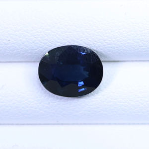 Saphir bleu naturel de qualité supérieure, pierre précieuse de 3,02 carats, taille ovale, couleur bleu profond, pierre de naissance de septembre pour la fabrication de bijoux - Product Image 3