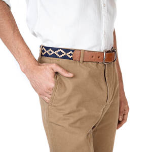 Cinturón Casual Ancho de Estilo Vintage para Hombre, de PU con Hebilla de Aleación, Diseño de Hoja, Versátil, Transfronterizo, para Jeans - Product Image 3