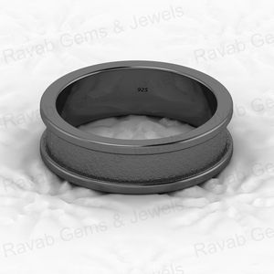 Best Quality 925 Solid Sterling Silver 6mm Signet Semi Mount <b>Blank</b> Channel Setting <b>Ring</b> Breastmilk Keepsake Resin Jewelry - Product Image 3