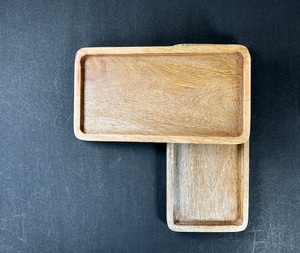 Bandeja de Servir Rectangular de Cerámica Moderna con Diseño Personalizado Hecha a Mano, Juego de Bandejas Decorativas Más Vendidas - Product Image 1