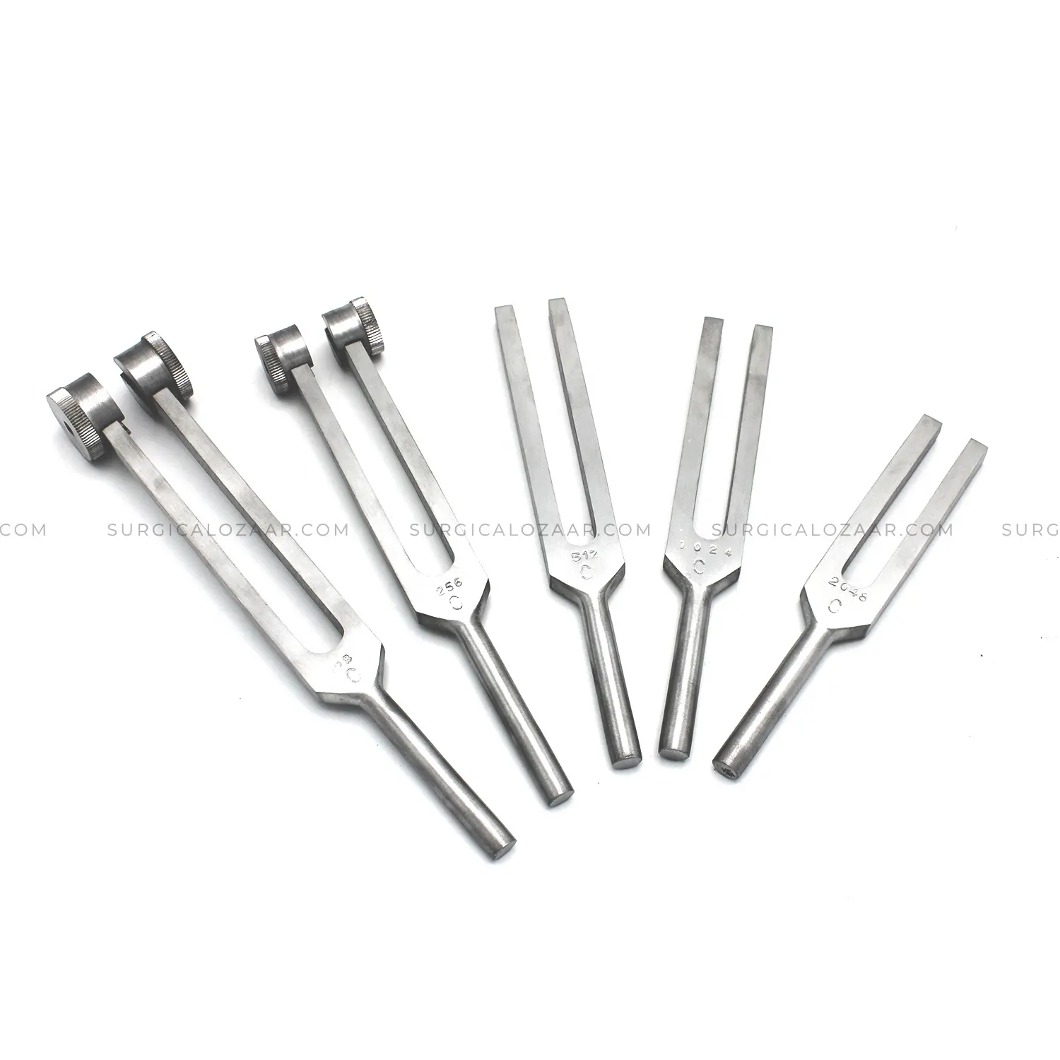 Tuner Kit Of Sound Healing Tuning Forks 5 Pieces Premium Quality with German Stainless Steel material by Surgical Ozaar