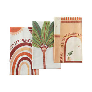 ผ้าขนหนูผ้าฝ้ายบริสุทธิ์พิมพ์ลายผ้าซักได้ดีไซน์แบบพรีเมี่ยม - Product Image 1