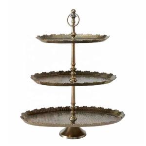 Elegante Soporte para Pastel de Dos Niveles Plateado, Exhibición de Postres de Metal con Estilo para Bodas, Fiestas, Decoración de Cocina y Mesa de Comedor - Product Image 3