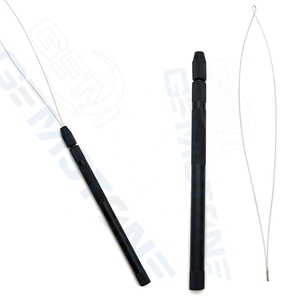 Professional Stainless Steel Hair <b>Extension</b> Pulling Loop Tool for Micro Nano <b>Beads</b> Installation – Double Wire Threader Tool - Product Image 6