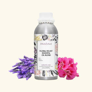 Mezcla de Aceites Esenciales Puros con Relieve Floral, Prensados en Frío, Lavanda, Sándalo y Vainilla para Nutrir e Hidratar el Cuerpo - Product Image 1