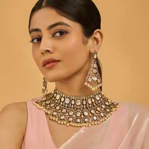 Kundan Necklace 178322 Elegant <b>Wedding</b> <b>Accessory</b> - Product Image 1