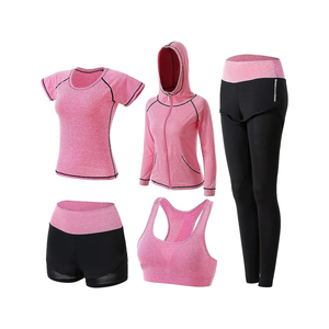 Conjunto de Yoga para Mujer, Color Sólido, Transpirable, Ecológico, 100% Algodón, Cintura Alta, Ropa Deportiva - Product Image 3