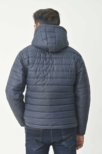 Veste matelassée pour homme en gros, veste d'extérieur, fermeture éclair avec capuche, veste matelassée extrêmement chaude en hiver - Product Image 4