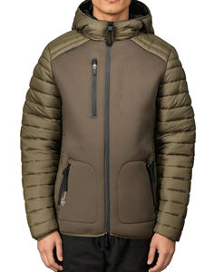 Venta al por mayor acolchado puños elásticos Puffer chaqueta con cremallera para los hombres personalizados ligeros aislados cálidos invierno Especial prendas de vestir chaqueta - Product Image 1