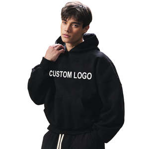 Factory Price Polyester <b>Hoodies</b> 320 GSM Premium Heavyweight Sweatshirts Wholesale Comfortable Warm <b>Soft</b> Wear - Product Image 3