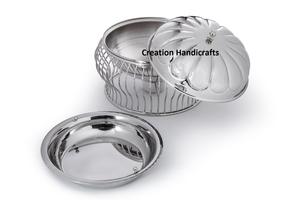 Plato de frotamiento de lujo hermoso de acero inoxidable de calidad superior calentador de alimentos Chafer para Catering y uso doméstico - Product Image 5