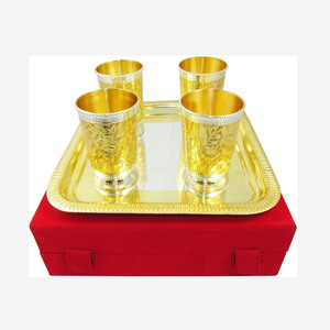 Prix usine gravé Art laiton pur laiton menthe fête disponible en gros et verre gravé ensemble verre de fête disponible au meilleur prix - Product Image 2