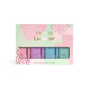 Conjunto Luminor Helios # Colección de Esmaltes de Uñas Coreanos de Lujo, Ecológicos, Sin LED, 2 en 1, de Secado Rápido, con Patrón Cuadrado Pintado - Product Image 1