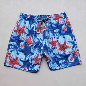 Venta al por mayor Boardshorts Playa Corto Spandex/Poliéster Bañador Playa Pantalones cortos Casual Hombres Pantalones - Product Image 3
