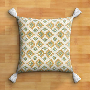 Multicolor 100% Embroidered Designer Pattern <b>Cushion</b> <b>Covers</b> Modern Floral Jaipuri Pillows for Home Living & <b>Outdoor</b> Decor - Product Image 3