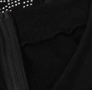 Sweat à capuche unisexe en polaire chaud avec motif en strass, 100% coton, impression numérique, streetwear d'hiver, acheteurs en gros - Product Image 5