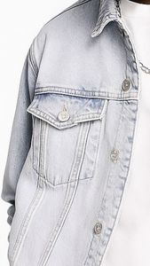 Veste Jeans 100% Coton Premium Personnalisé Jeans Veste Streetwear Mode - Product Image 6