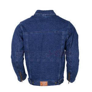 Vêtements de sport coupe-vent personnalisés pour hommes vente entière veste en jean pour la moto pour les amateurs de moto - Product Image 5