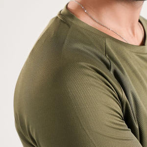 เสื้อยืดผู้ชายรัดรูปผิวสีล้วนผ้าฝ้าย100% พรีเมี่ยมน้ำหนักเบาสไตล์สตรีทแวร์ย้อมด้วยเส้นด้าย - Product Image 5