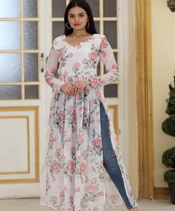 Vestido Largo Anarkali de Estilo Bollywood, Nuevo Diseño, con Bordado, Dupatta, Ropa Femenina India y Pakistaní - Product Image 2