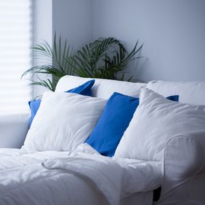 Housse de coussin carrée 100% coton, douce et décorative, pour canapé, pour usage hôtelier - Product Image 3